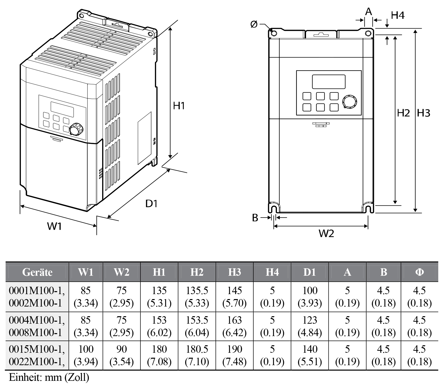 Convertisseur de fréquence JS-LS 004M100